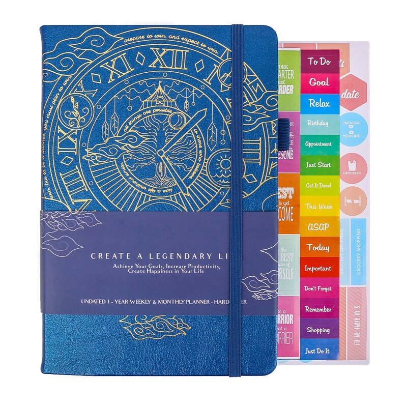 Hourly Schedule Edition Deluxe Weekly &amp; Daily Organizer with Time Slots Time Management Appointment Book: blue