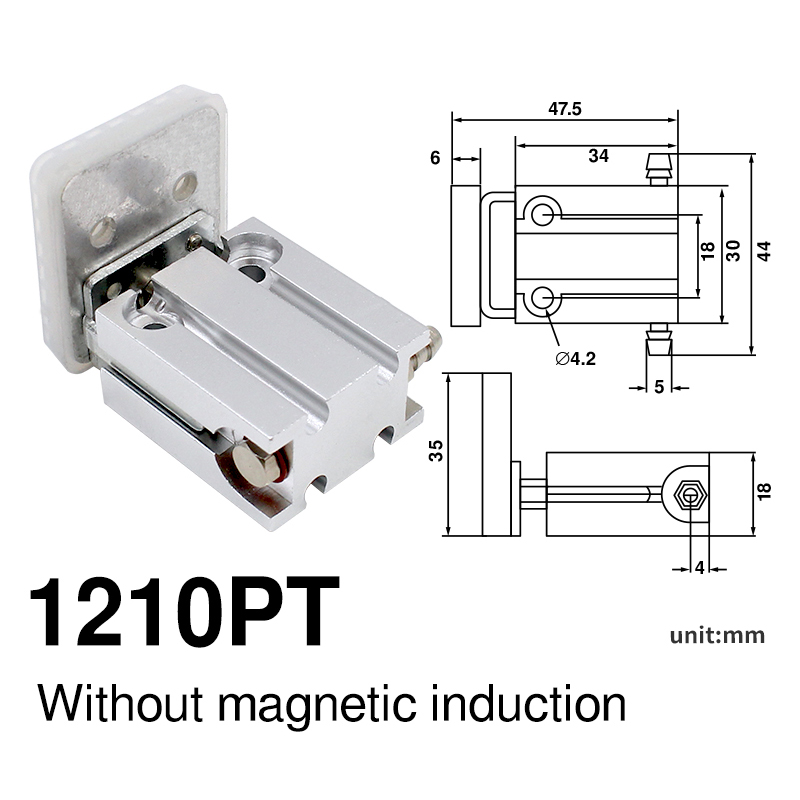 Koceru pneumatic mini gripper  j1080/1060 manipulator accessories, mechanical device, water outlet clip for industrial robots: Brown / 1-1/2 "