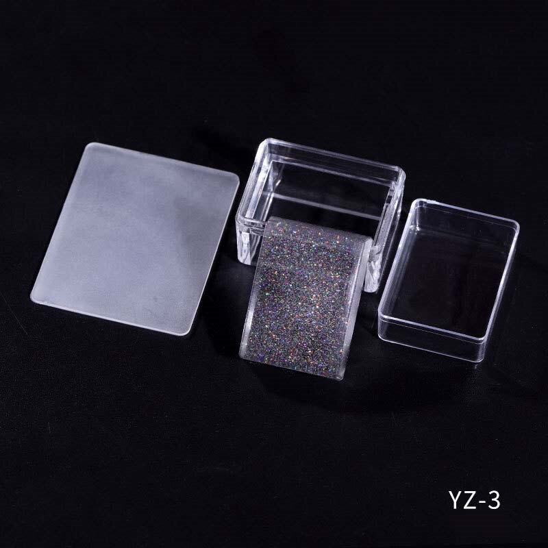 Dual-ended Silikon Nail art Stamper Mit Schaber 17 Stile Opt Gelee Stanzen Set Für Transfer Stempel Platten Bild nagel Werkzeuge: NO.7