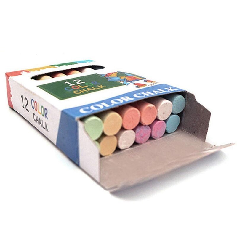 Tiza de Colores para pizarra, tiza para niños y profesores de la calle, 60 unidades: Default Title
