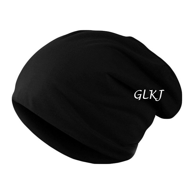 Unisex kvinder mænd strik vinter varm ski hæklet slouch hat hue hue oversize: Sort