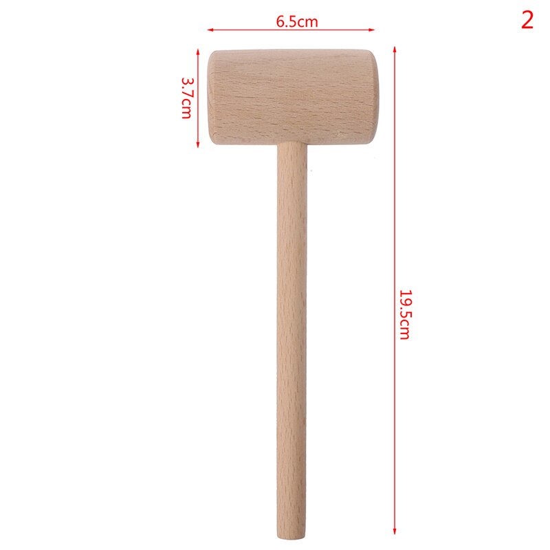 1Pcs Houten Hamer Mallet Carving Tool Lederen Craft Sieraden Maken Hamer Tool: 2