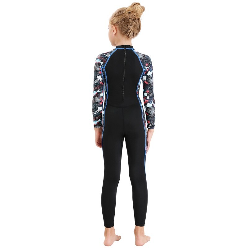 FEESHOW Boys Girls One-piece Swimsuit Kids Short Sleeve - View #6