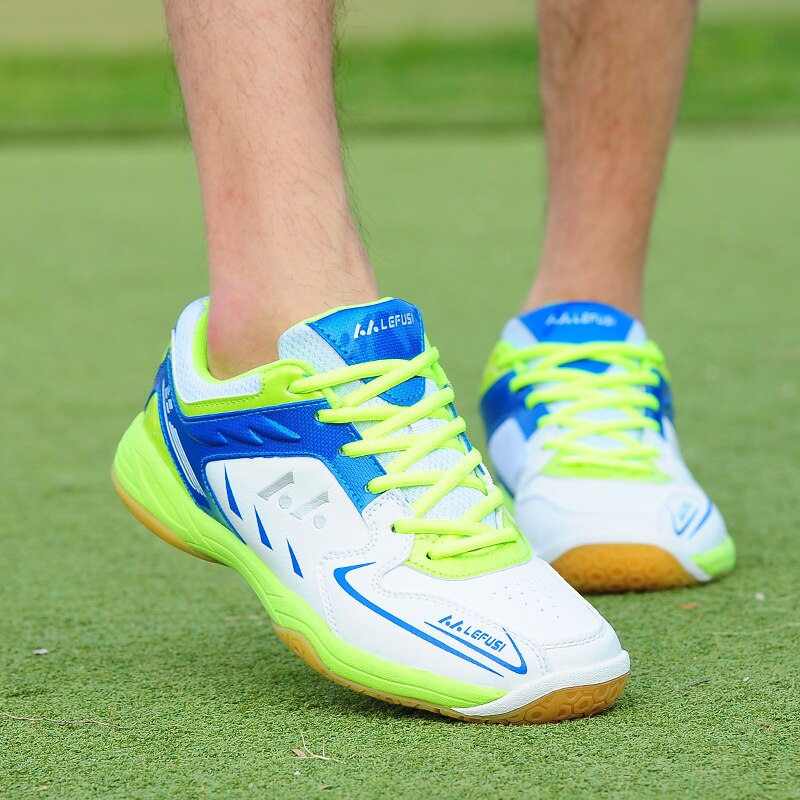 Indendørs tennissko par badminton sneakers volleyballsko til mænd kvinder åndbare anti-skridsko