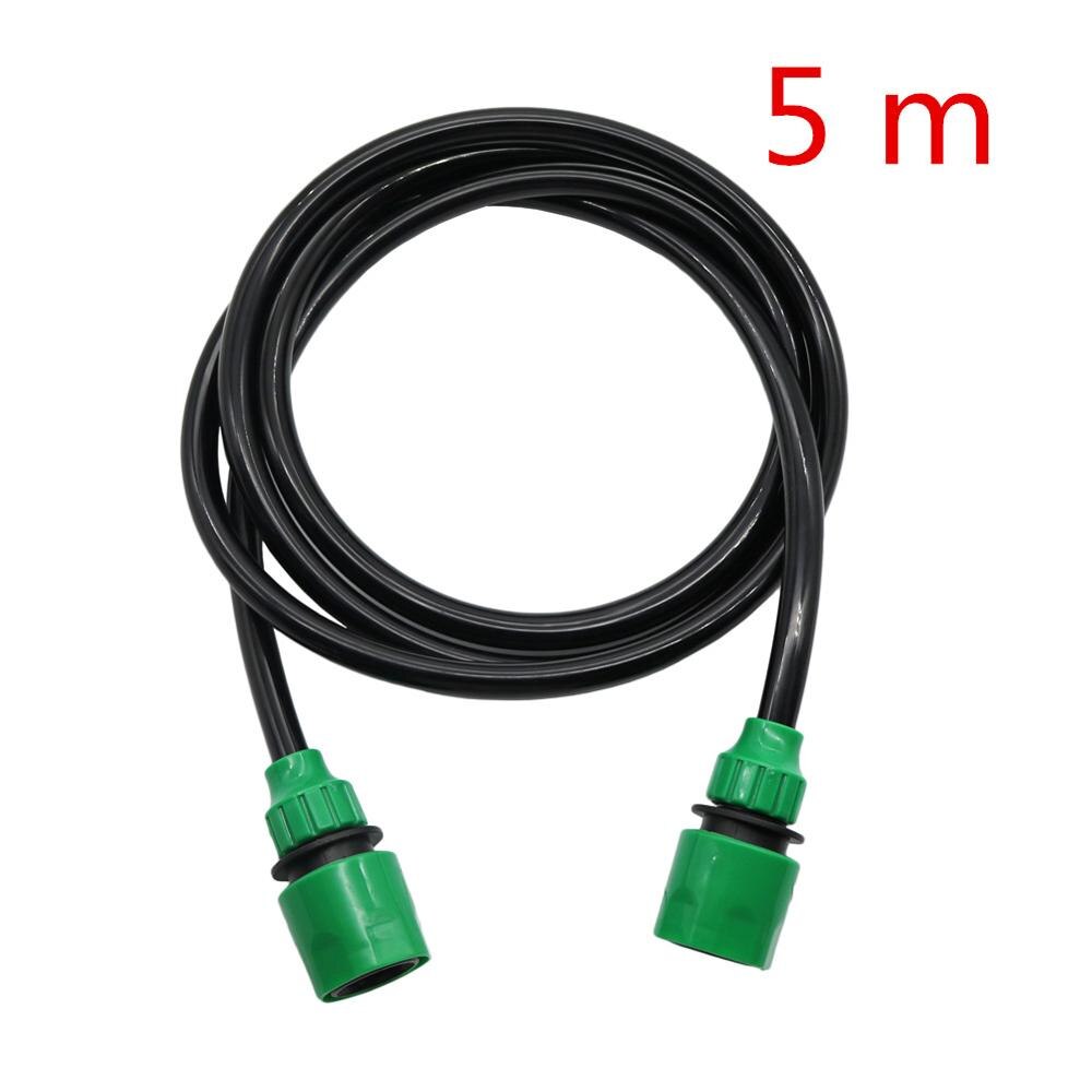 Garden Irrigation hose Gardening watering hose 8/11 mm flexible water pipe 5m/10m/20m 3/8" pipe with Quick Connector: 5 m