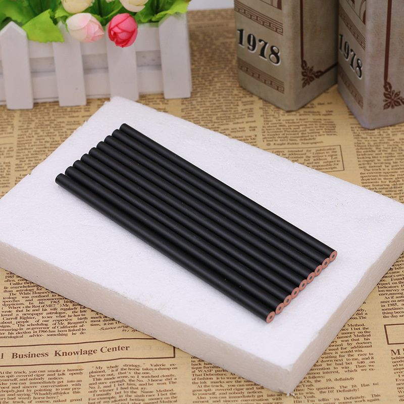 Black minimalist pencil HB wooden pencil sketch pencil learning office writing pen school writing supplies