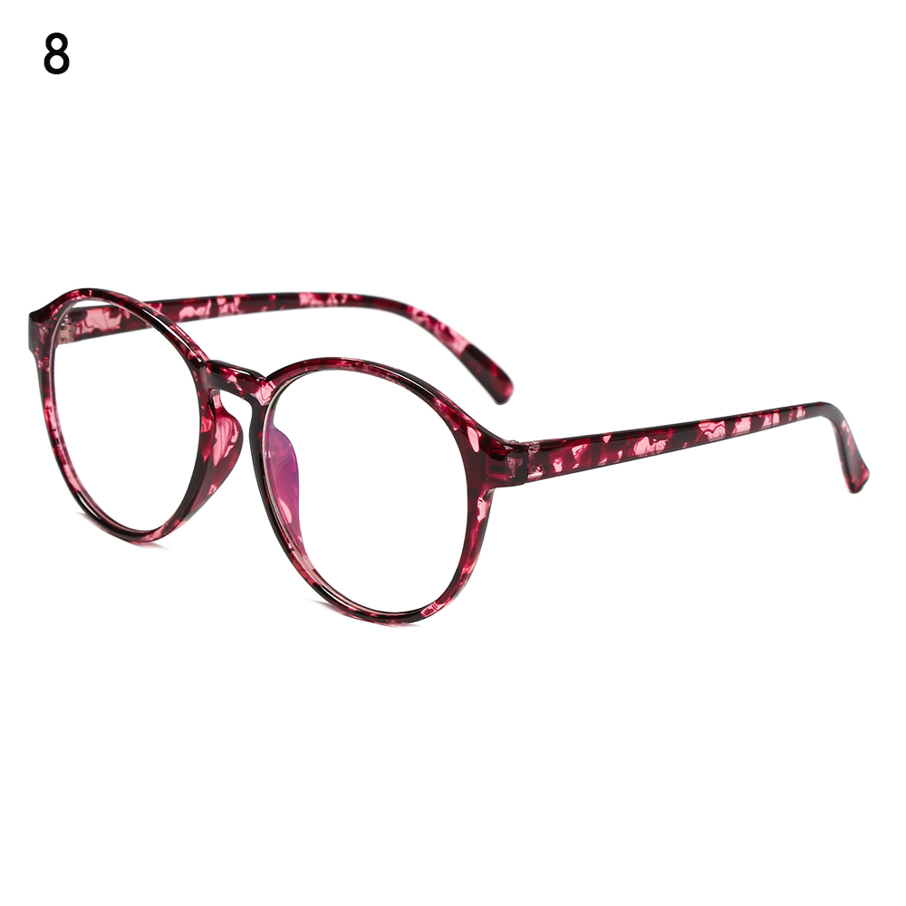 Retro pyöreät naisten lasit säteilyä estävät optiset silmälasit muovikehys retro vintage lasit kehys naisten silmälasien kehys: 8