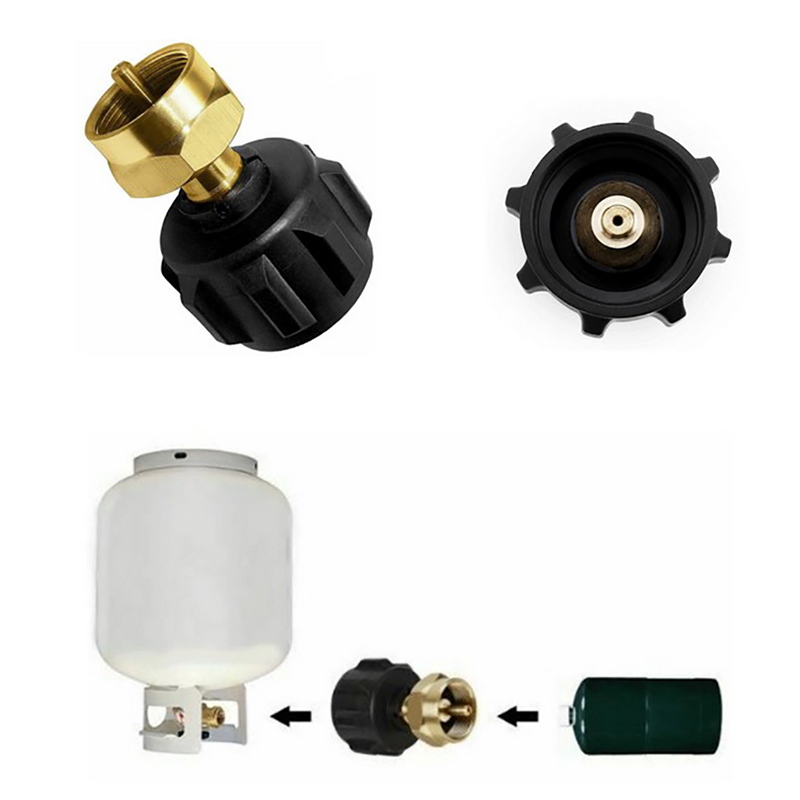 Outdoor Picknick Gas Cilinder Tank Gas Propaan Refill Adapter QCC1 Regulator Valve Converter Adapter Bbq Gereedschap Factory Outlet
