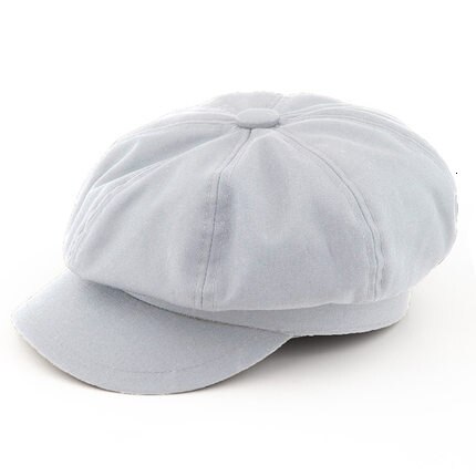 54cm 56cm 57.5cm 59cm 61-62cm barn canvas tidningspojke keps dam målare hatt ull filt basker män stor storlek åttkantig hatt: Duk grå / 59cm
