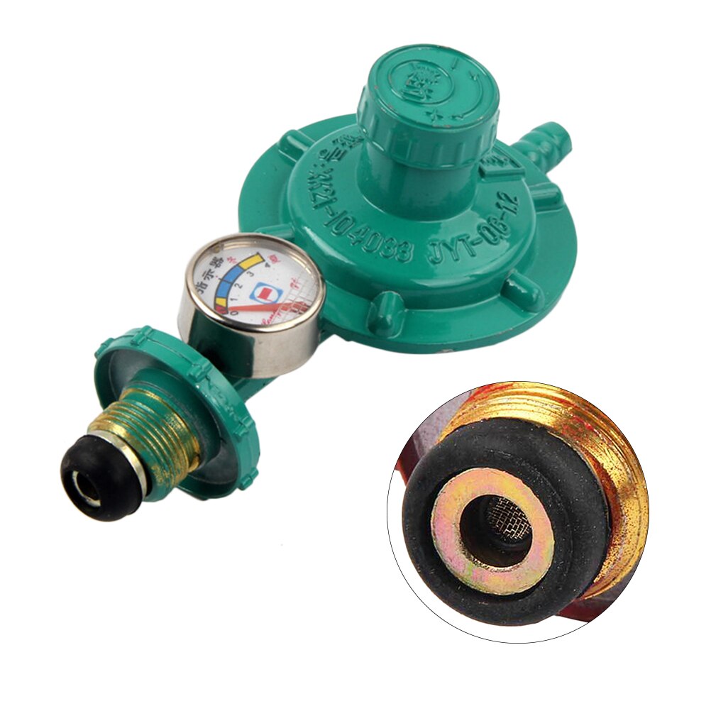 Propangasregulator med tryckmätare manometer nivåmätare för bbq spisar husvagn rörmokare tryckreducerande ventilbord