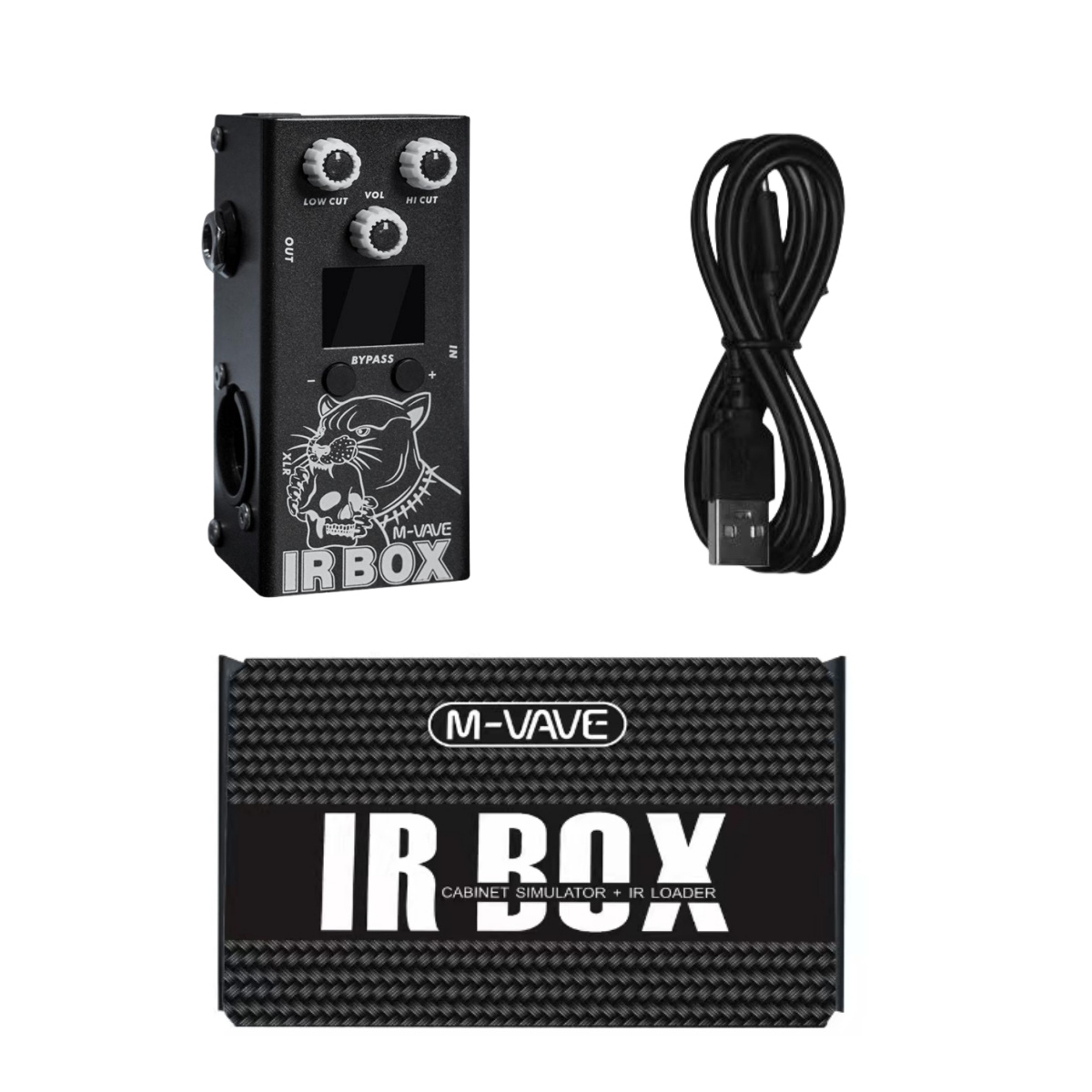 M VAVE Pedal de guitarra Efectr IR BOX (simulador de gabinete + cargador IR) Alta restaurada Varias cajas de altavoces clásicas Aplicación de soporte de sonido