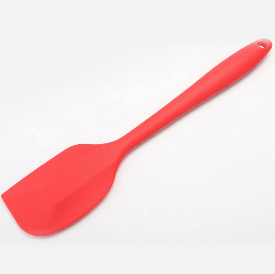 Silicone Spatula Non-scratch Heat Resistant Rubber Spatula Kitchen Baking Tools: Rood
