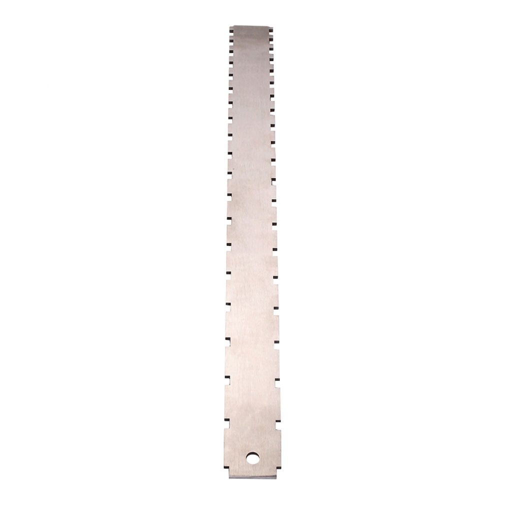 Guitar Neck Notched Straight Edge Luthiers Tool for Most Electric Guitars for Gibson Fretboard and Frets Stainless Steel