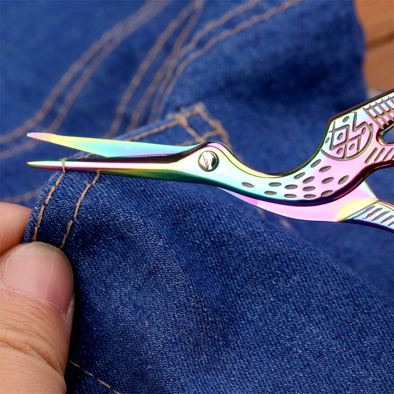 SHWAKK Stainless Steel Embroidery Tailor Scissors Crafts Dressmaking Sharp Handled Needlework Cross stitch Sewing Scissor