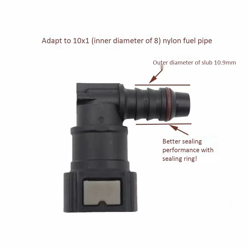 9.89 ID8 courbe ligne de carburant connecteur rapide, urée Tube attache raccords de tuyauterie filtre à gaz raccord