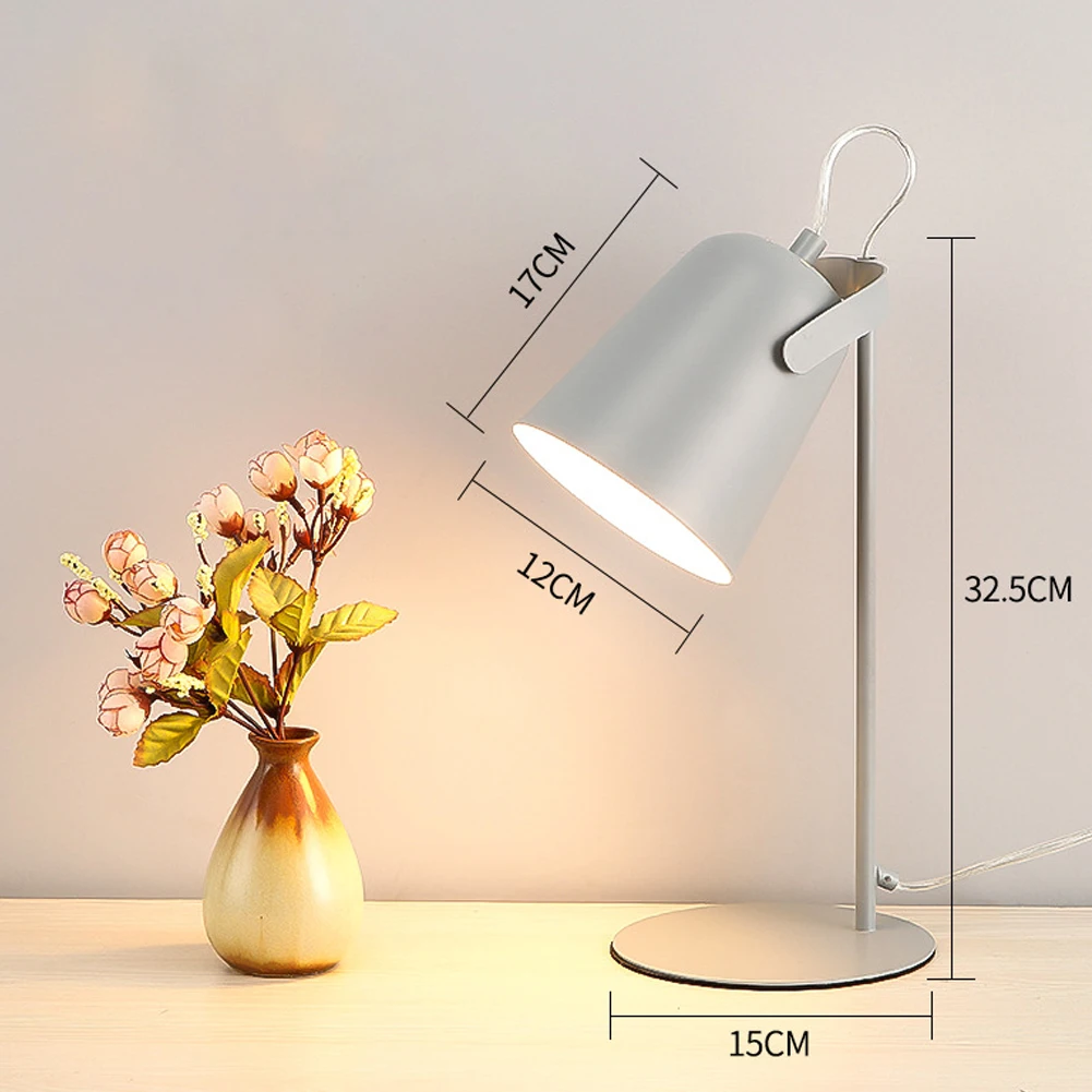 LED Schreibtischlampe Metall nordisch Tischlampe Augenschutz Lesebuch Licht zum Lesen Büro: verrotten / 6-10W / Grau