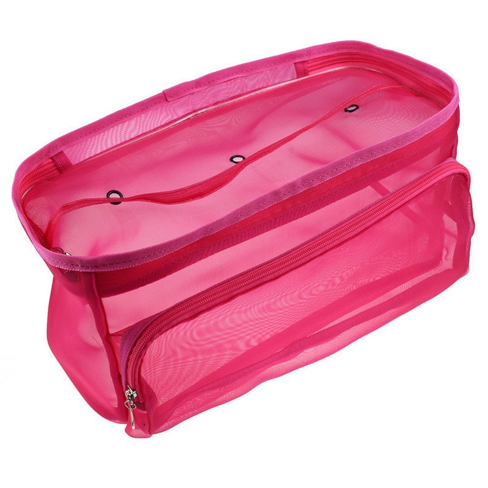 Torba z dzianiny organizator na nici przędza robić przechowywania siatkowa torba Tote futerał robić przechowywania szydełkowania haczyk szydełka akcesoria robić szycia: Bordowy