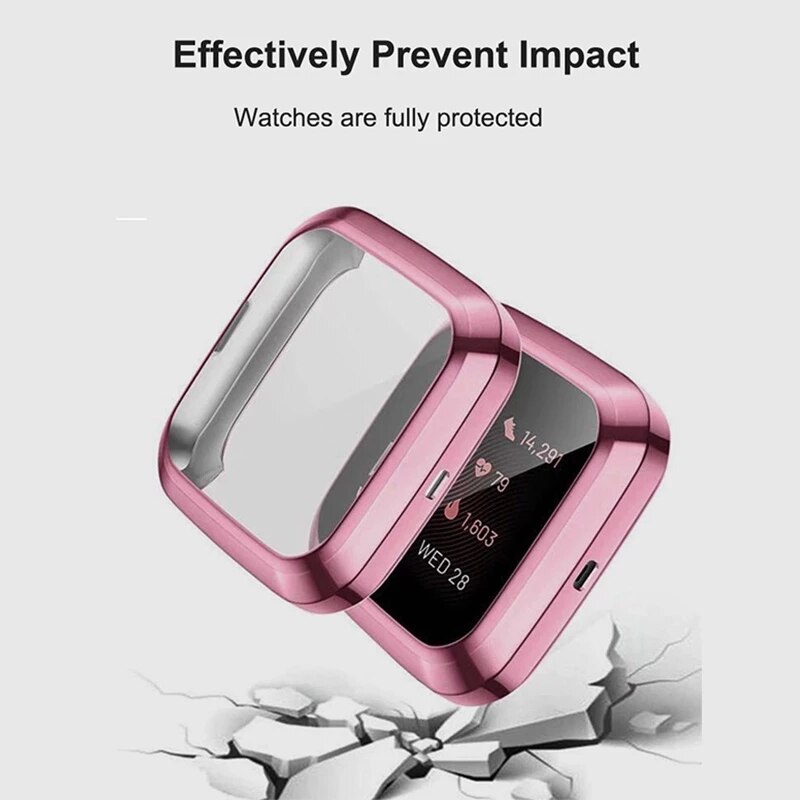 Milanese Strap Für fitbit versa 2 Band Metall Armband Mit Fall fitbit versa lite 1 Armband Protector Für armband Zubehör
