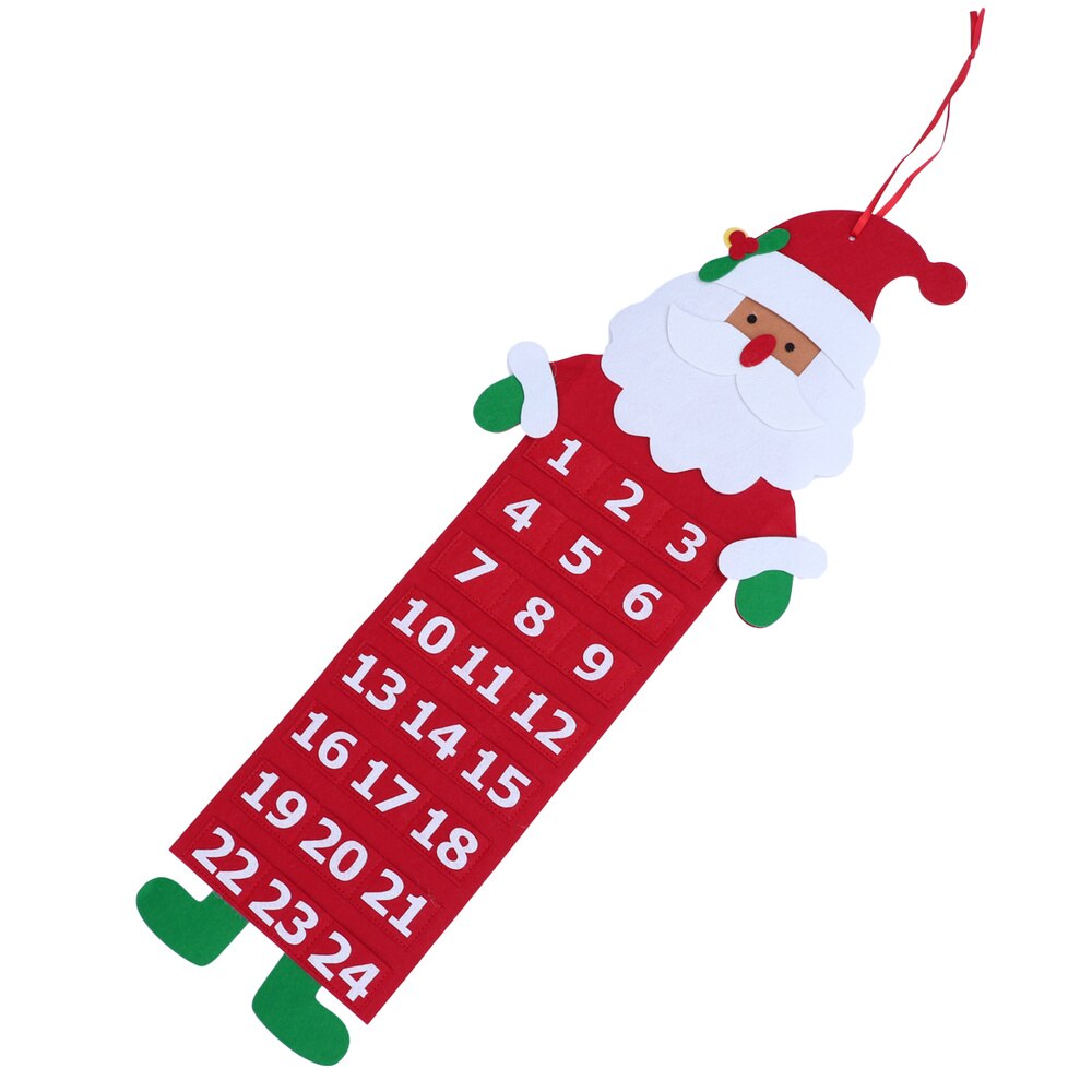 1PC Christmas Countdown Calendar Fabric Xmas Adven Grandado 1PC Christmas Countdown Calendar Fabric Xmas Adven Grandado