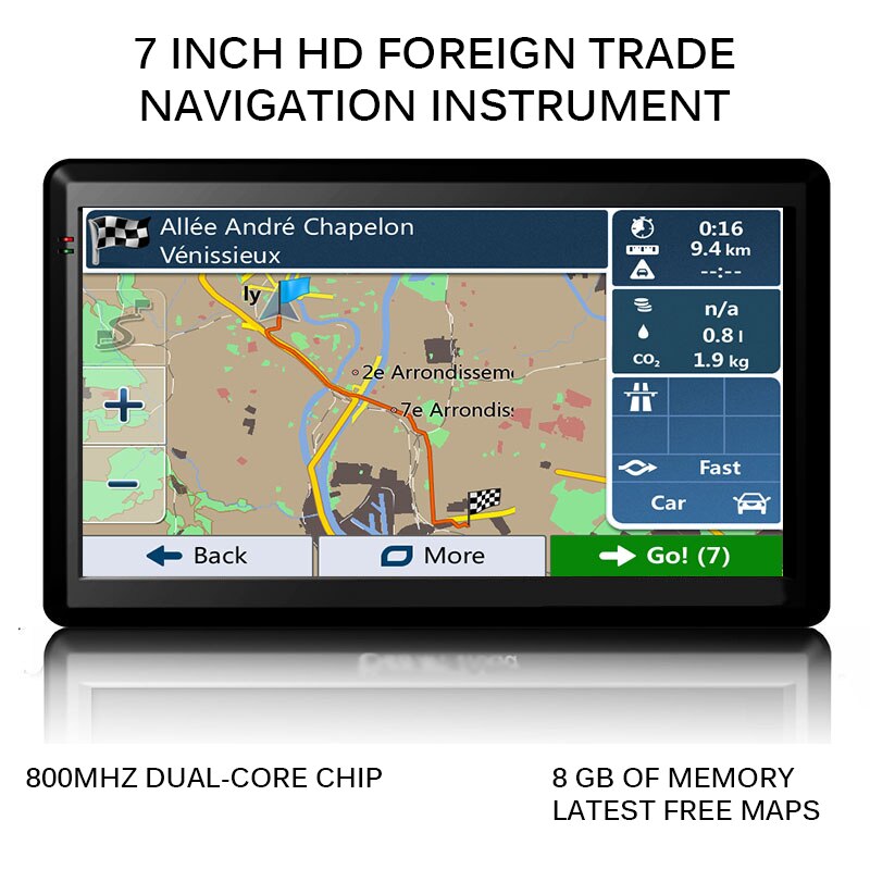 7inch 8GB Navigator Set Car Truck HGV GPS Navigation Maps Car GPS Navigator HD Traffic Alarm Truck Navigation Hi-Fi FM