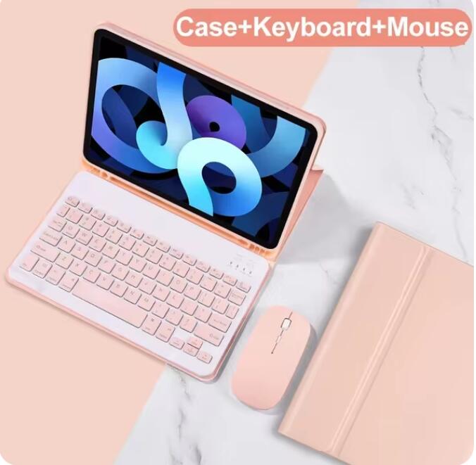Toetsenbord Cover Voor Ipad 10e Generatie Toetsenbord Case Voor Ipad Pro Air 4 5 Ipad Air 2 5 6e Air 3 Pro Ipad 9/8/7e Funda: ELEVEN / Roze