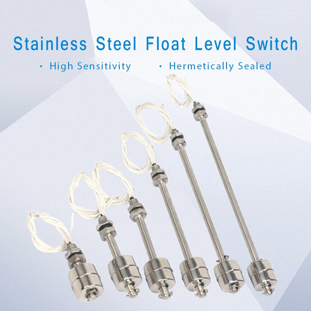 Stainless Steel Float Switch Tank Liquid Water Level Sensor Double Ball Float Switch Tank Pool Flow Sensors Controller Sensor