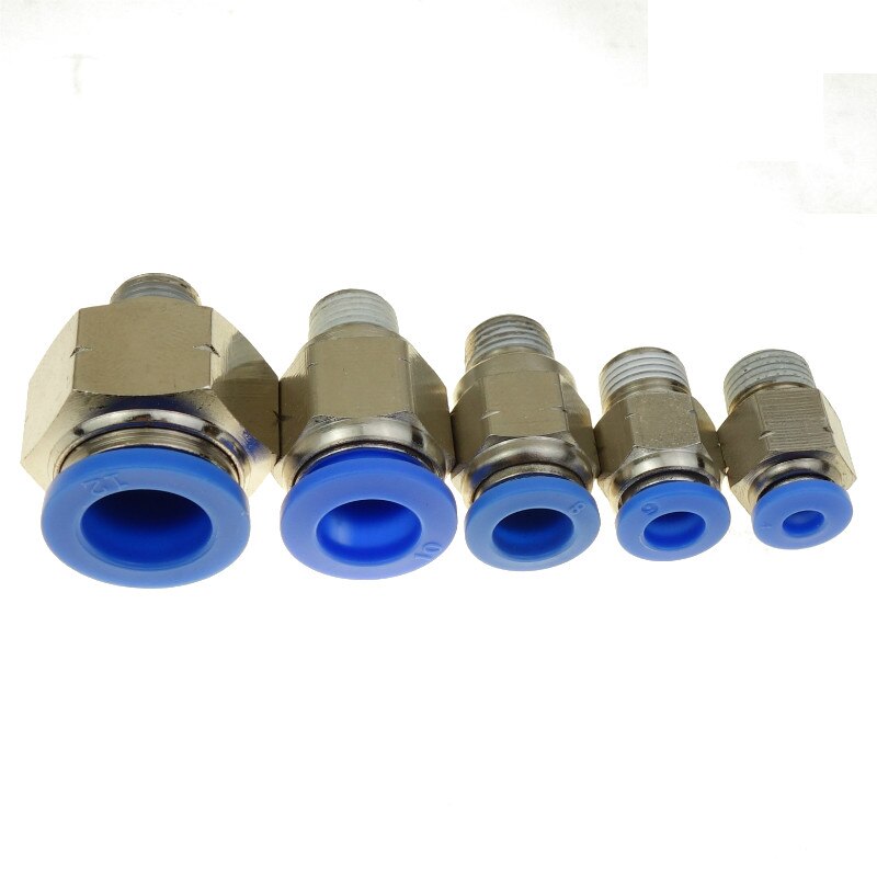Pneumatische Push In Air Fitting Gerade Stecker Für Rohr OD 4 6 8 10 12mm X UNF 1/8 "1/4" 3/8 "1/2" NPT