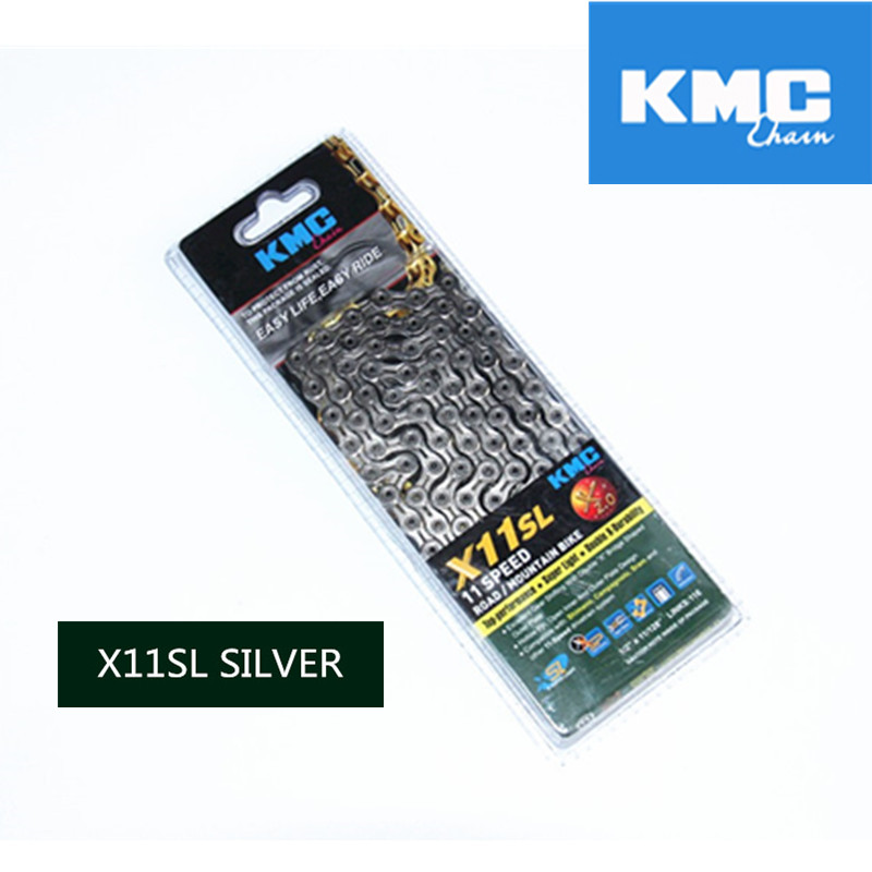 Kmc ketting x8 x9 x10 x10sl x11 x11sl goud zilver ketting mtb road fiets voor shimano ketting 8 9 10 11 SPEED 116L chain fiets