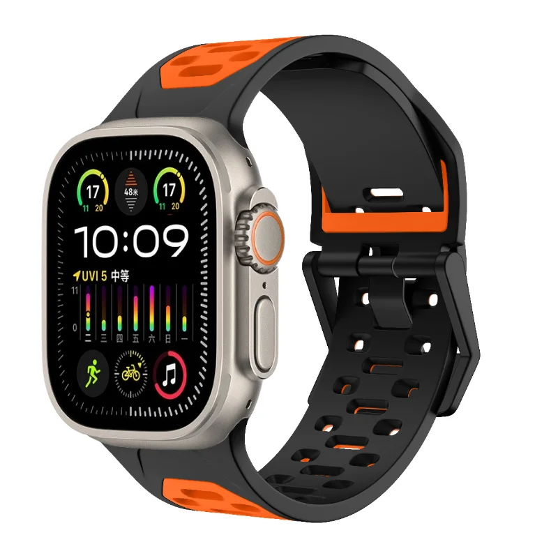 Silicone Strap For Apple Watch Ultra 49mm 10 – Grandado