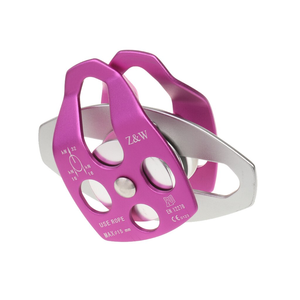 Safety 32KN/7000Lb Large Aluminum Alloy Twin Sheav... – Grandado