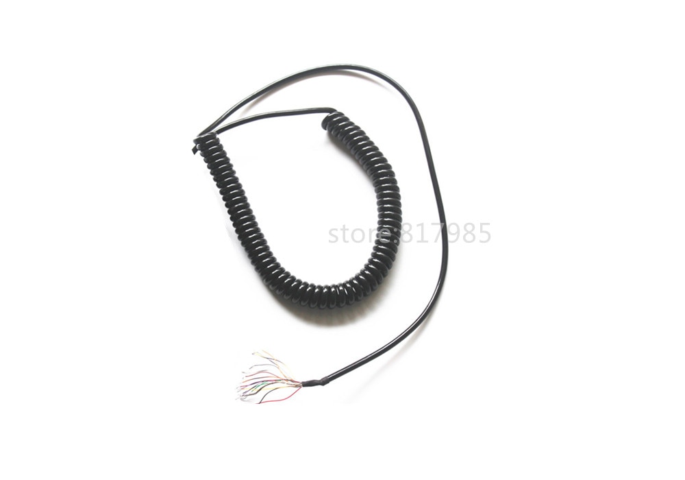 Håndhjul kabel 16 kerner fjeder spiral kabel coiled kabel til cnc håndholdt encoder manuel pulsgenerator mpg