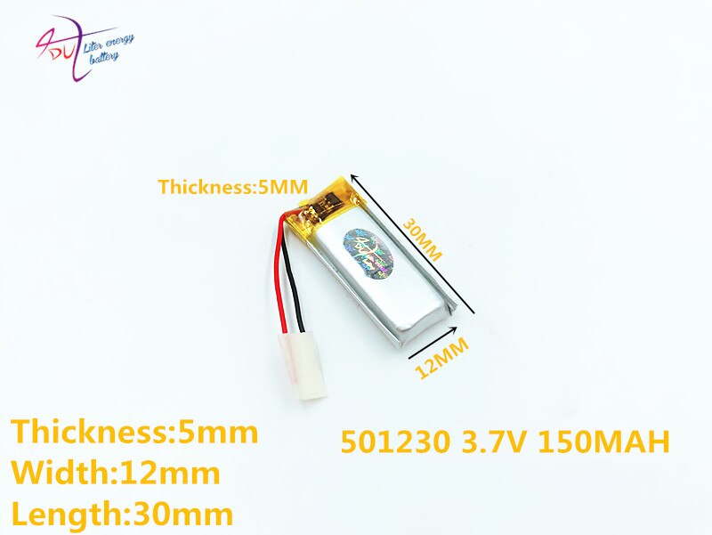 051230 501230 150mah BT150 Bluetooth Headset 3.7V lithium polymer battery