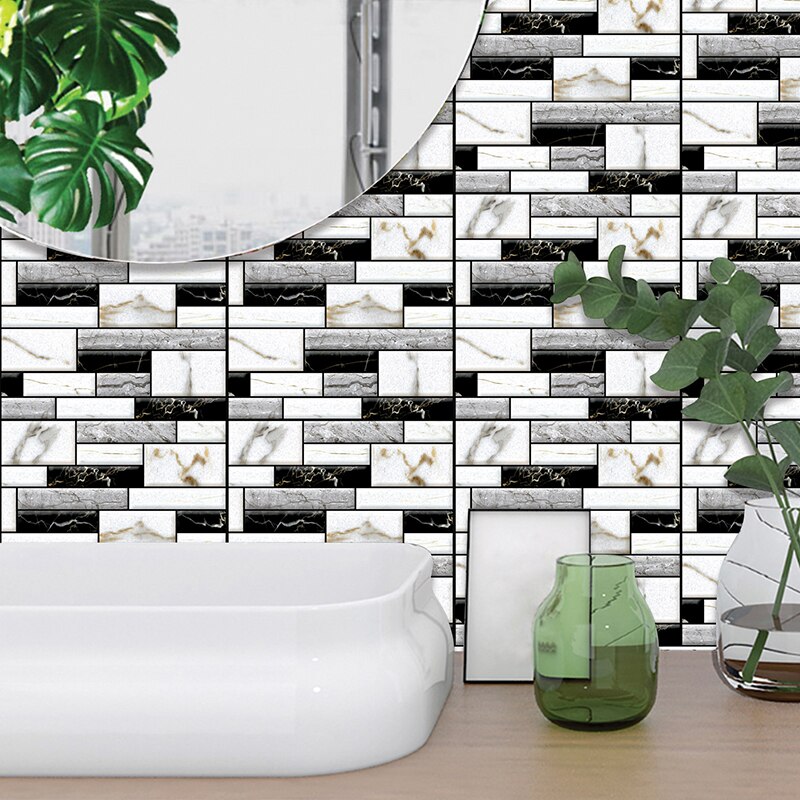 10 adet 3D duvar çıkartmaları duvar kağıtları DIY dekor kendinden 10 adet 3D duvar çıkartmaları duvar kağıtları DIY dekor kendinden
