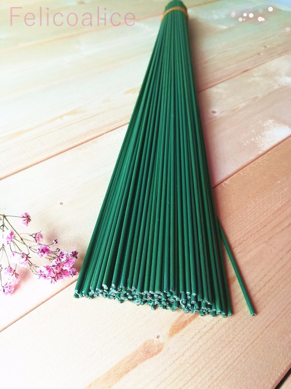 100 stks/partij Dia: 2mm 2 # Nylon Bloem Draad Handgemaakte DIY Zijde Bloem Draad Steel
