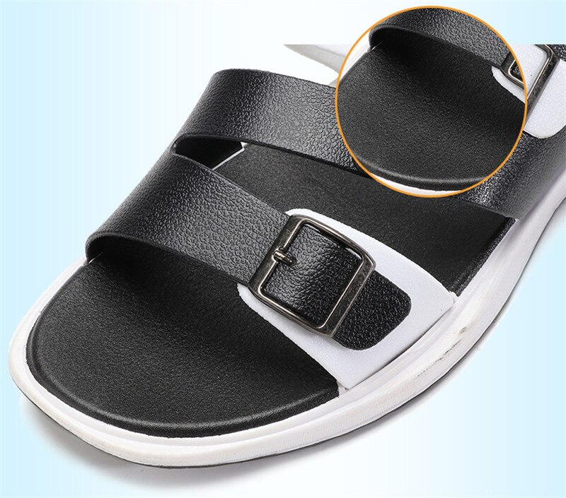 Menn sko tøfler herre ordtrykk utendørs strand flip flops myk flat plattform mannlige sandaler og tøfler fritidssko