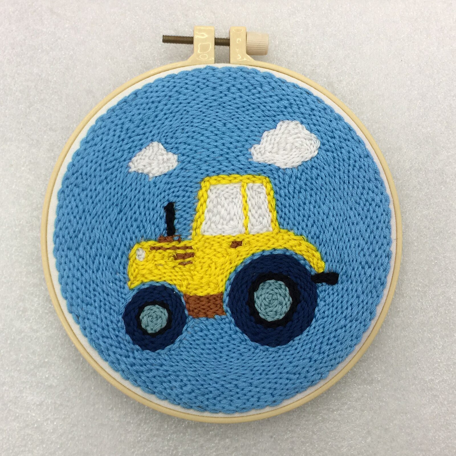 1 Set Punch Needle Embroidery Starter Kits Threader Fabric Embroidery Needles: Car