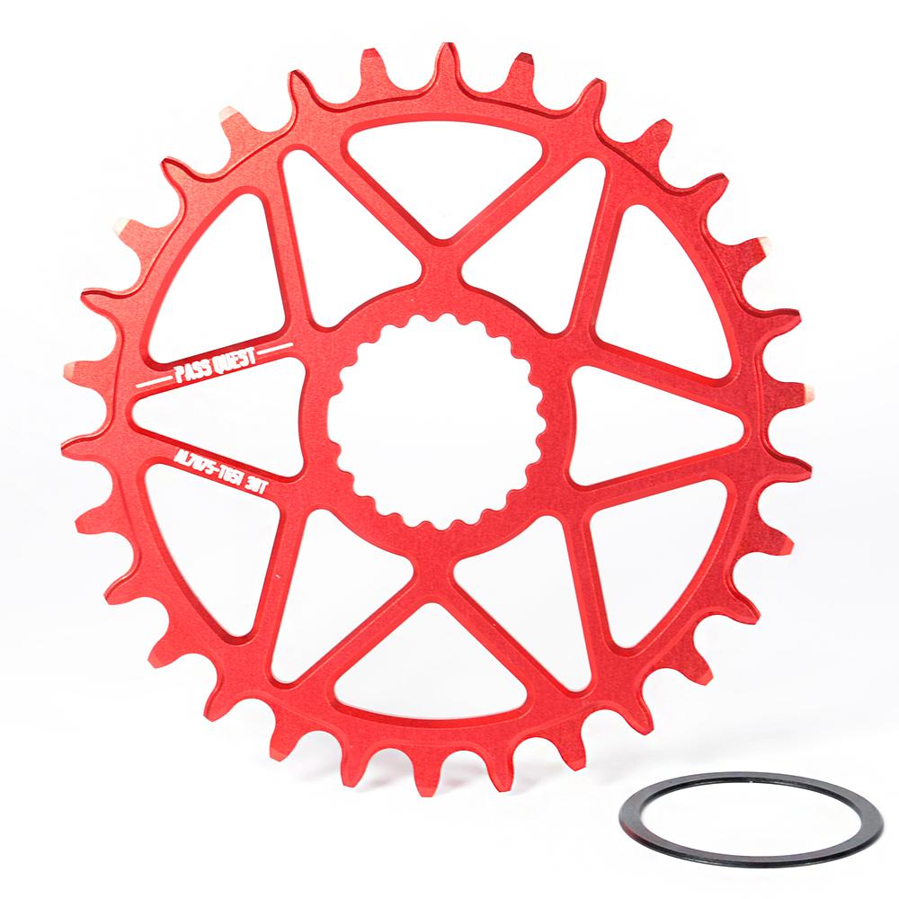 Pass Quest Mtb Narrow Wide Chainring/chain Ring 30t-44t Bike Bicycle Chainwheel For Deore Slx M7100 Xt M8100 12 Speed Crankset: Red 30T