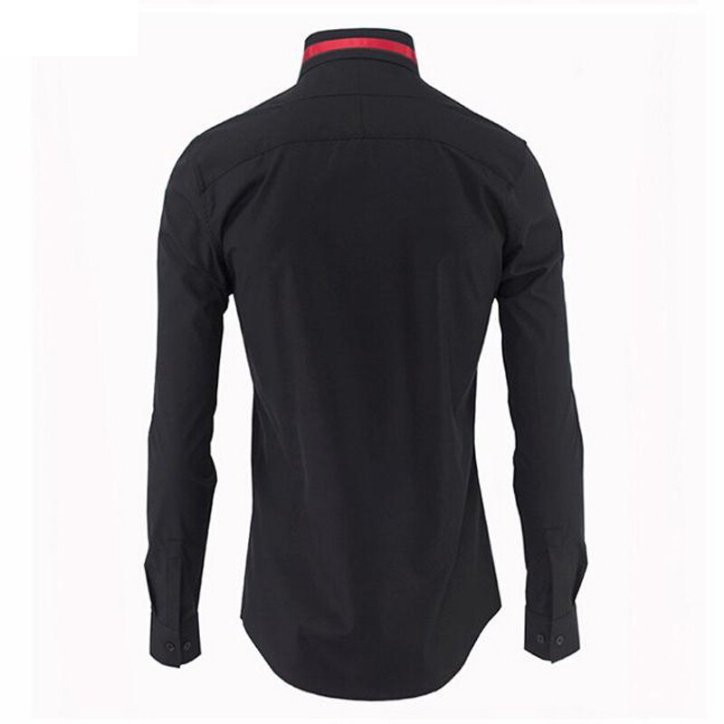 Chemise à manches longues pour hommes, modèle classique, , en coton pur, Slim, , grande taille, 3XL et 4XL, décontracté