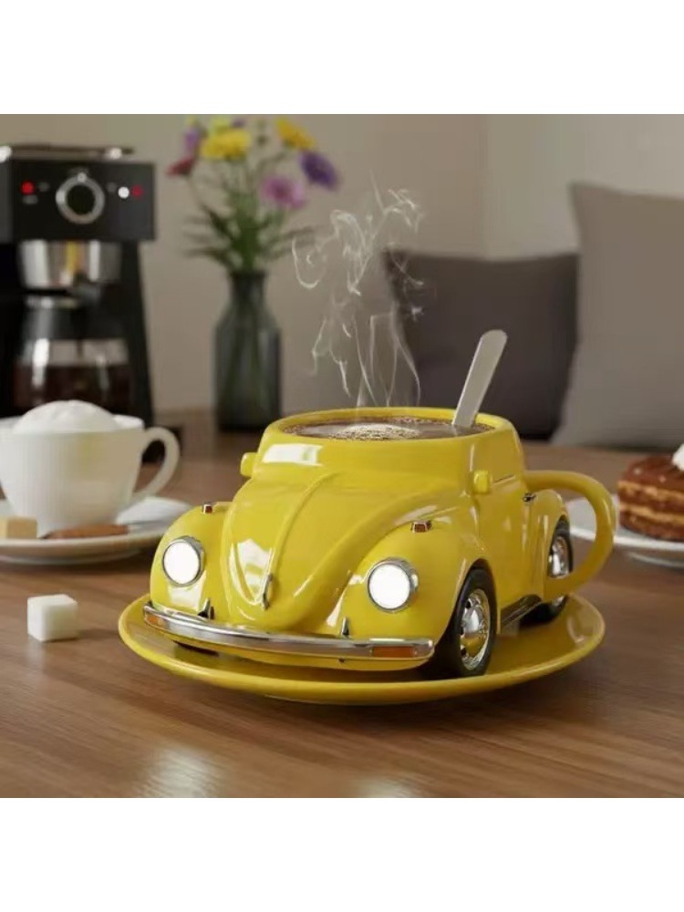 Kevervormige koffiemok Uniek Nieuwigheidscadeau voor koffieliefhebbers: green