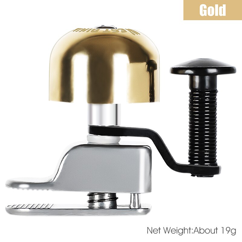 WEST BIKING Road Bike Bell Retro Ultralight Handlebar Horn Safety Alarm Aluminum Alloy Copper Bike Accessories MTB Bicycle Bell: Mini Gold