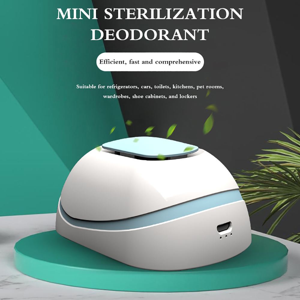 Mini Ozon Generator Deodorizer Luchtreiniger Usb Oplaadbare Koelkast Purifier Draagbare Clear Geur Ionisator Desinfecteren Sterilisator