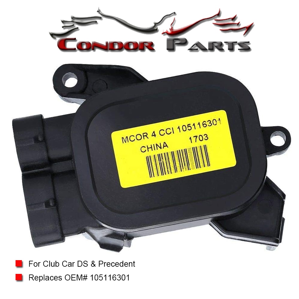 Condor Parts - Golf Cart MCOR 4 Throttle Potentiometer for Club Car DS & Precedent, Replaces OEM# 105116301.