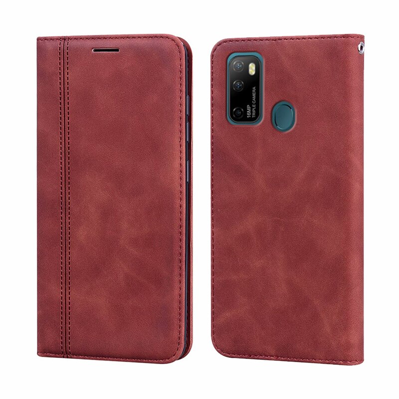 Lyxigt telefonhölster i läder för ulefone note 9p 8p 7p carcazas note 9p flip-fodral för capinha para celular ulefone note 9p etui