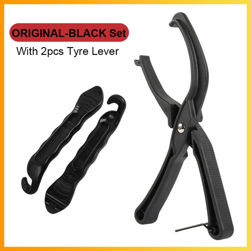 Universal Bicycle Tire Repair Tool MTB Road Bike Tyre Seating Tool Quickly Install/Removal Cycling Tire Lever Bead Jack Tools: ORIGINAL SET - BLACK