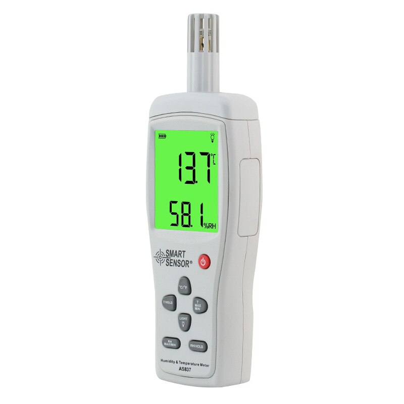 Smart Sensor AS837 Humidity Temperature Meter Digital High Accuracy Hygrometer Humidity Meter Gauge Temperature Tester