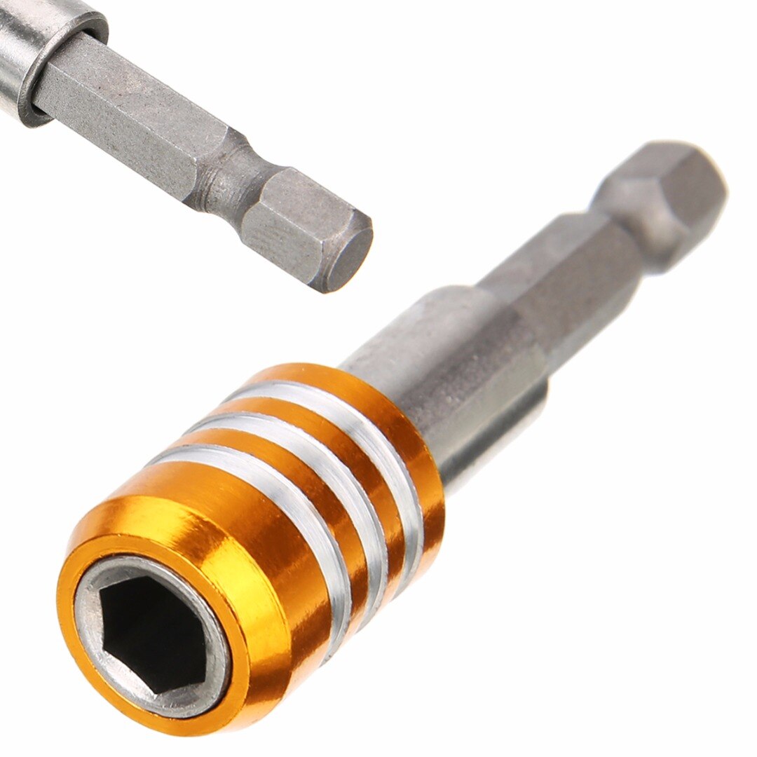 1Pc Stainless Steel 60mm Magnetic Screwdriver Bit Holder 1/4 inch 6.35mm Hex Shank Drill Quick Release Tool