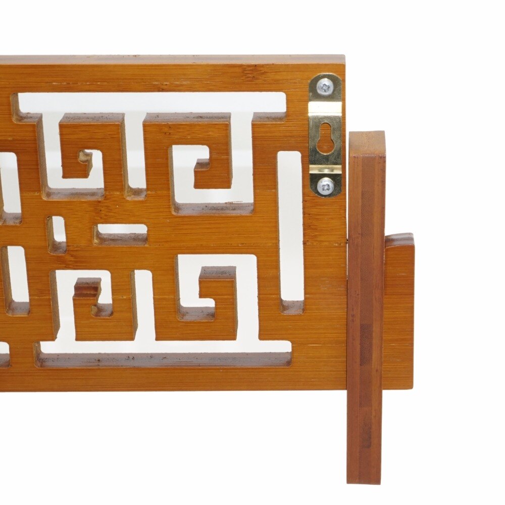 Classical Bamboo Sword Wall Mount Katana Stand Sword Display Holder Sword Hanger Japanese Samurai Sword Rack 1 Layer