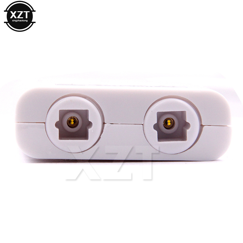 Audio Glasvezel Adapter 1 Ingang 2 Uitgang Dual Port Toslink Een Verdelen In Twee Audio Patch Cord Splitter glasvezelkabel