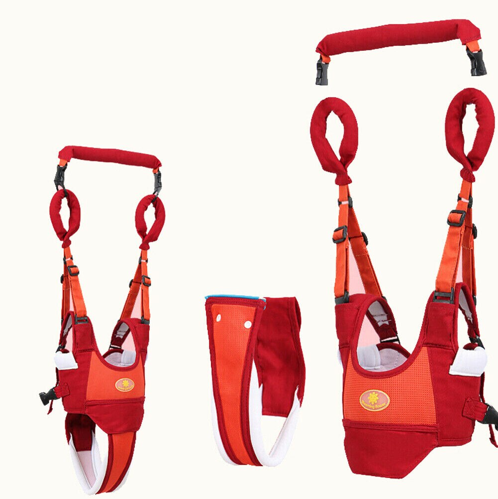Recién llegado, andador para bebé, arnés para bebé, correa para niños, cinturón para caminar para bebé, seguridad infantil: Naranja