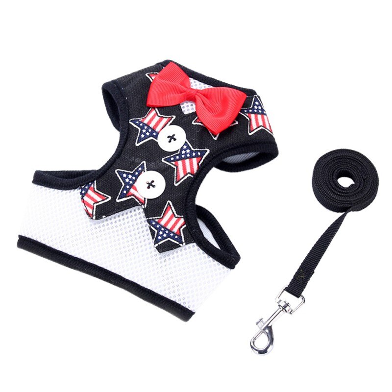 Mode Strik Dog Harness Met Leash Set Voor Hond Verstelbare Puppy Borst Hond Harness Leads Set Voor Kleine Medium Huisdier accessoires